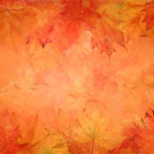 Kate Automne Feuilles d'érable Orange Toile de fond conçue par Chain Photography