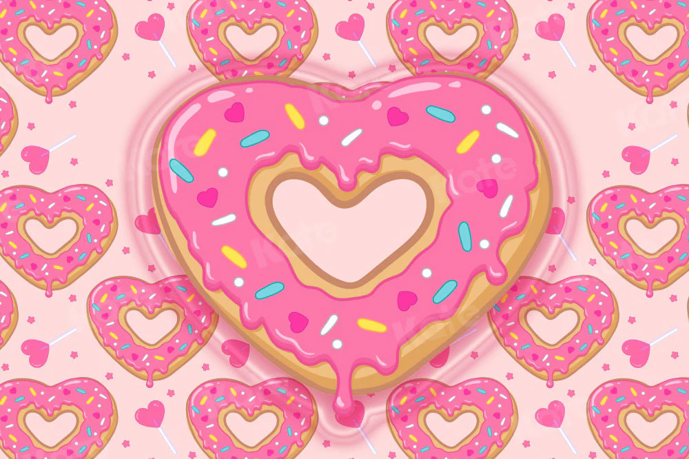 Kate Beignet en forme de Coeur Rose Cake smash Toile de fond pour la photographie – Image 6