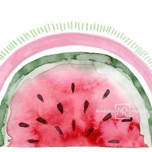 Kate Arc-en-ciel Pastèque Été Toile de fond conçue par Mandy Ringe