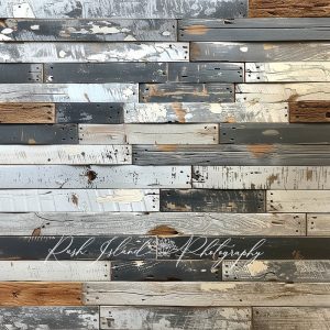 Kate Bois Rustique Rayé Vintage Tapis de sol en Caoutchouc conçue par Laura Bybee