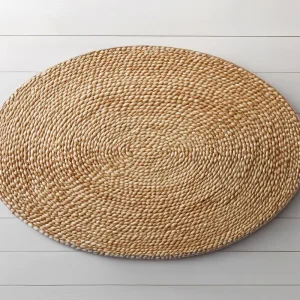 X101381_150X120_4fedd7c4-9916-4559-8f61-9722cf9cca6d.jpgv1761115580 Kate Nouveau-né Tissé naturel Ovale Tapis de sol en Caoutchouc conçue par Mini MakeBelieve