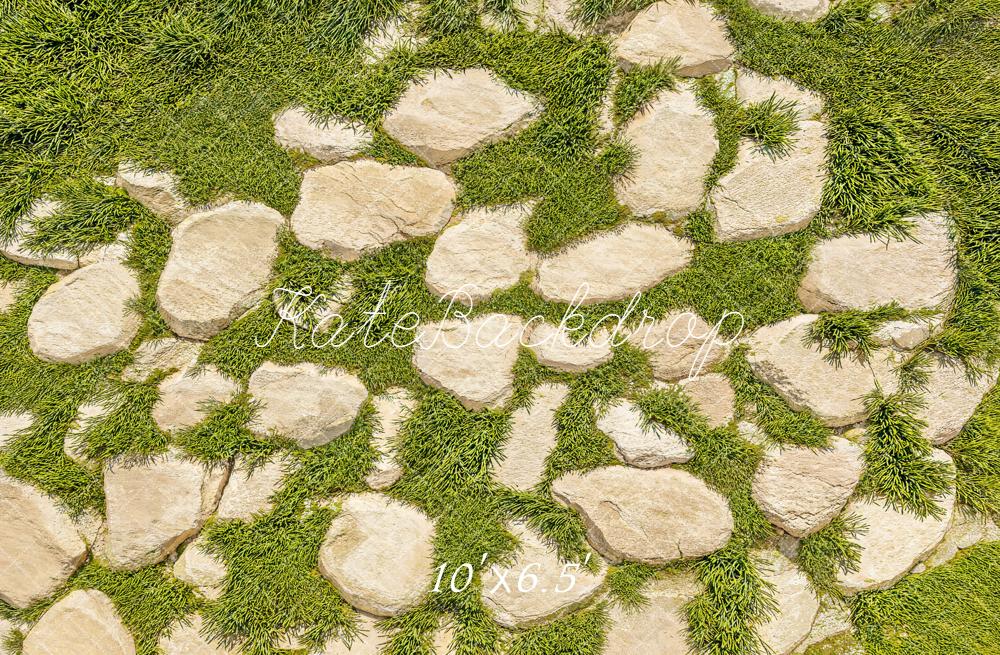 Kate Pierres Herbe Verte Sol Toile de fond en Polar conçue par Kate Image – Image 2