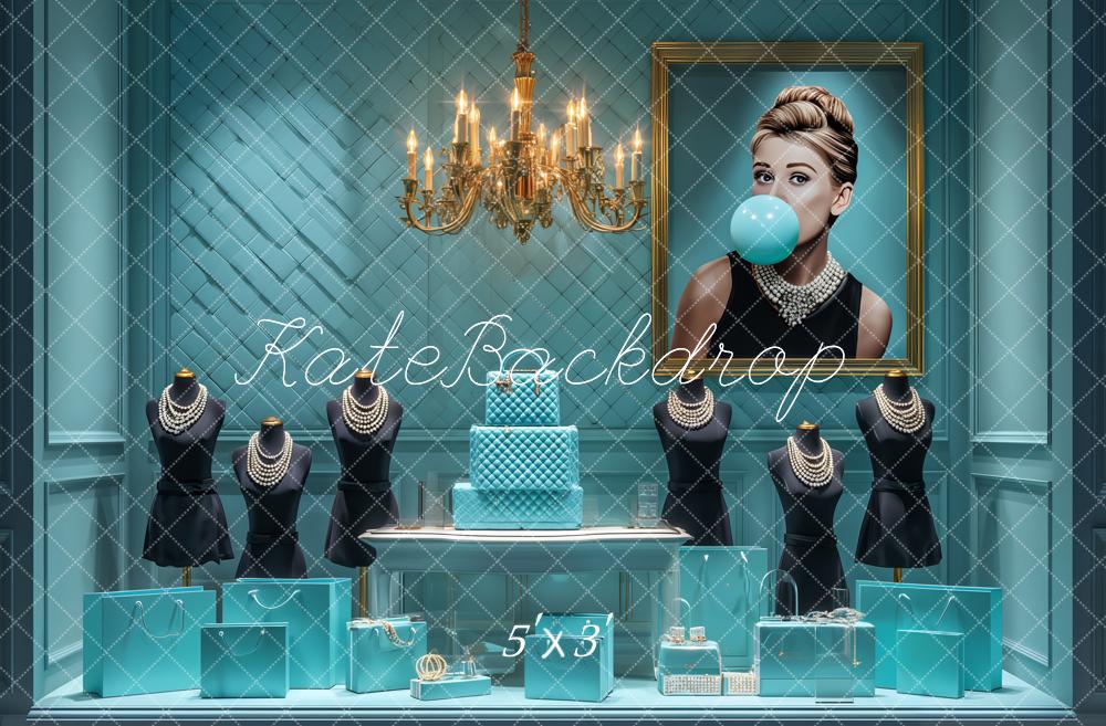 Kate Boutique Mode Bleu Bijoux Chandeliers Toile de fond conçue par Ashley Paul – Image 8