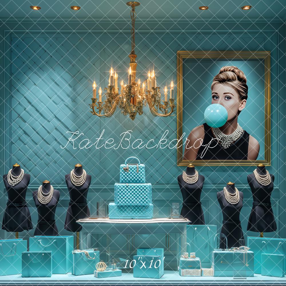 Kate Boutique Mode Bleu Bijoux Chandeliers Toile de fond conçue par Ashley Paul – Image 7