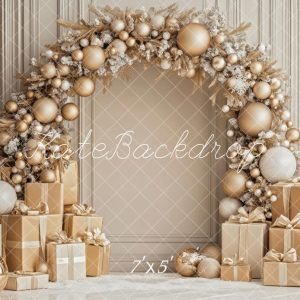 Kate Noël Arche Boules Cadeaux Or Toile de fond conçue par Patty Roberts